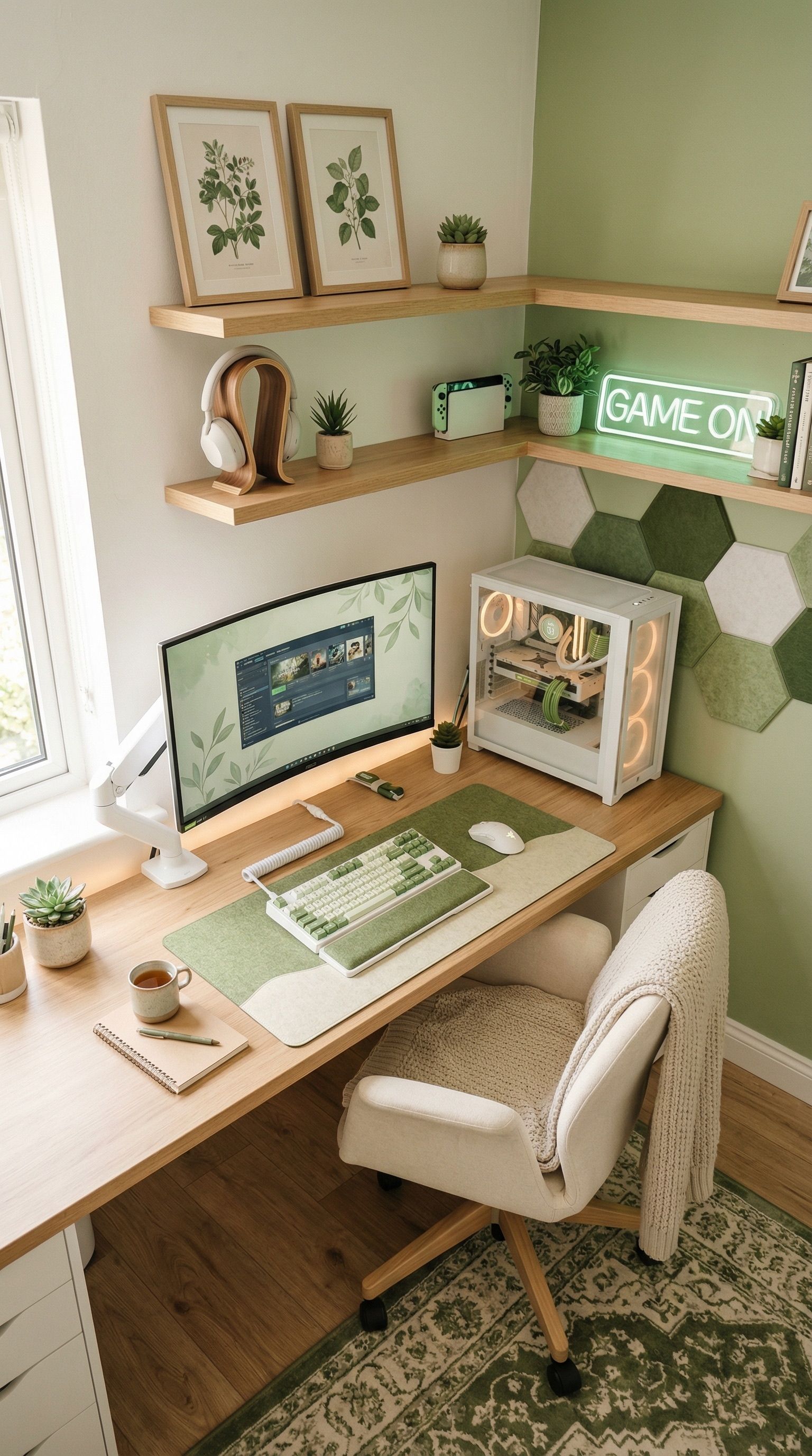 Matcha Green Cozy Desk Setup: The 5 Exact Products You Need for This Viral Aesthetic Setup Image