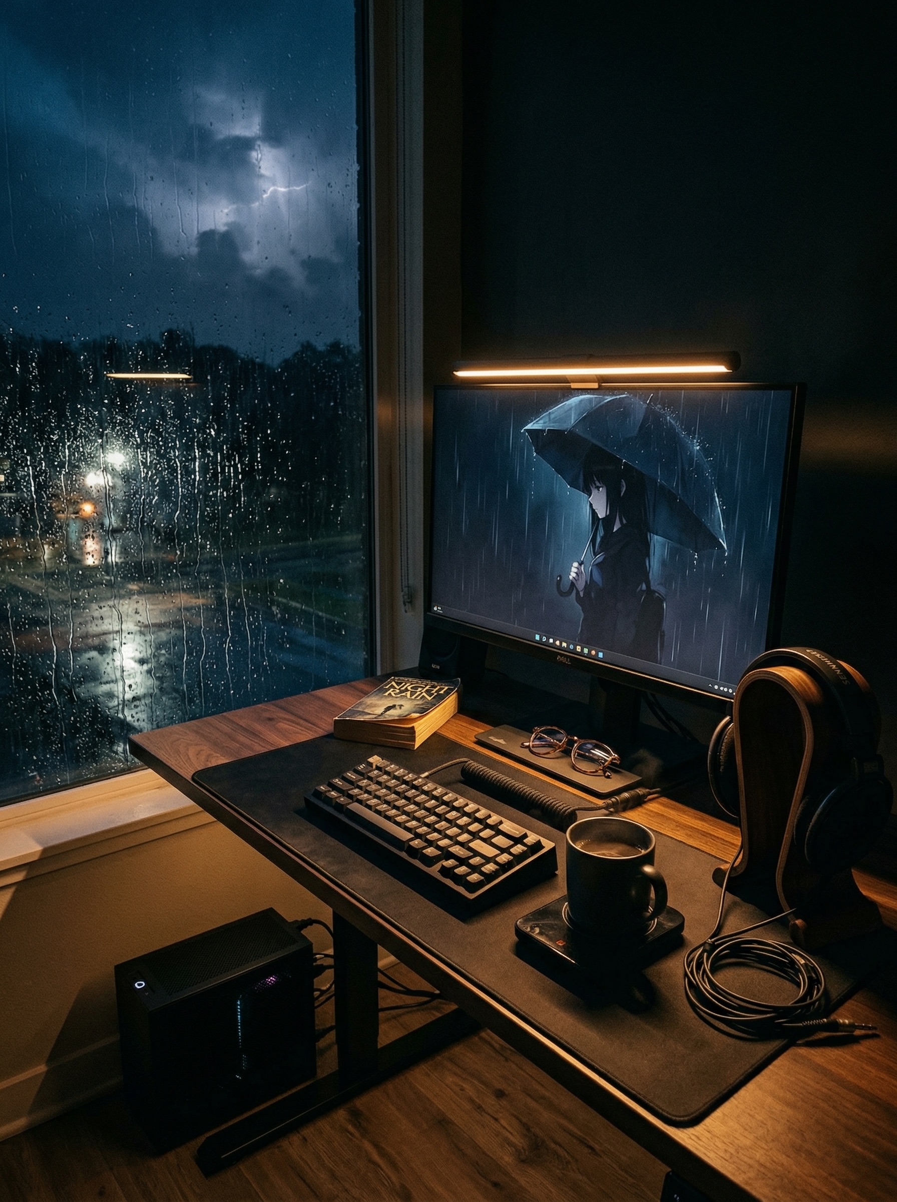 5 Rainy Day Lo-Fi Desk Accessories That Make Your Gaming Setup Feel Like a Late Night Study Session Setup Image