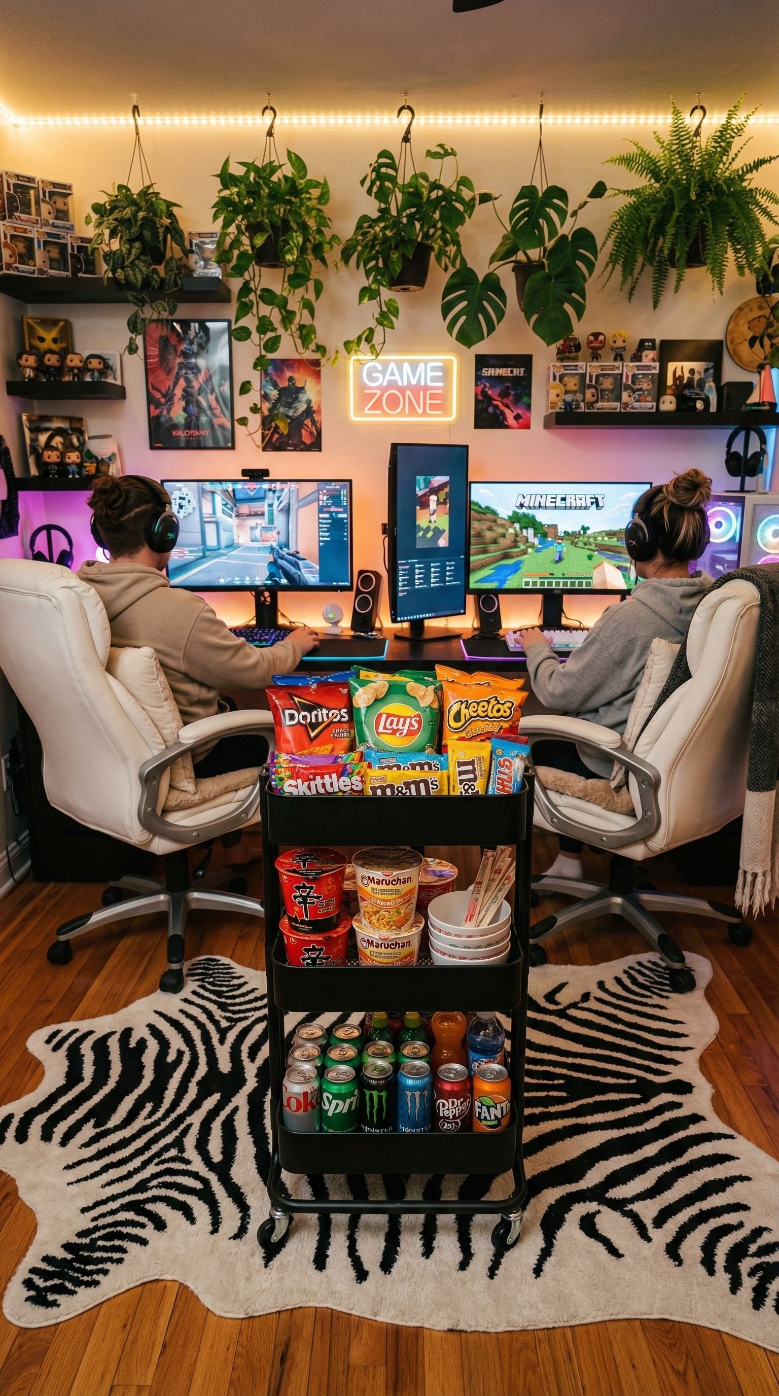 The Ultimate His & Hers Couples Gaming Room Setup Setup Image