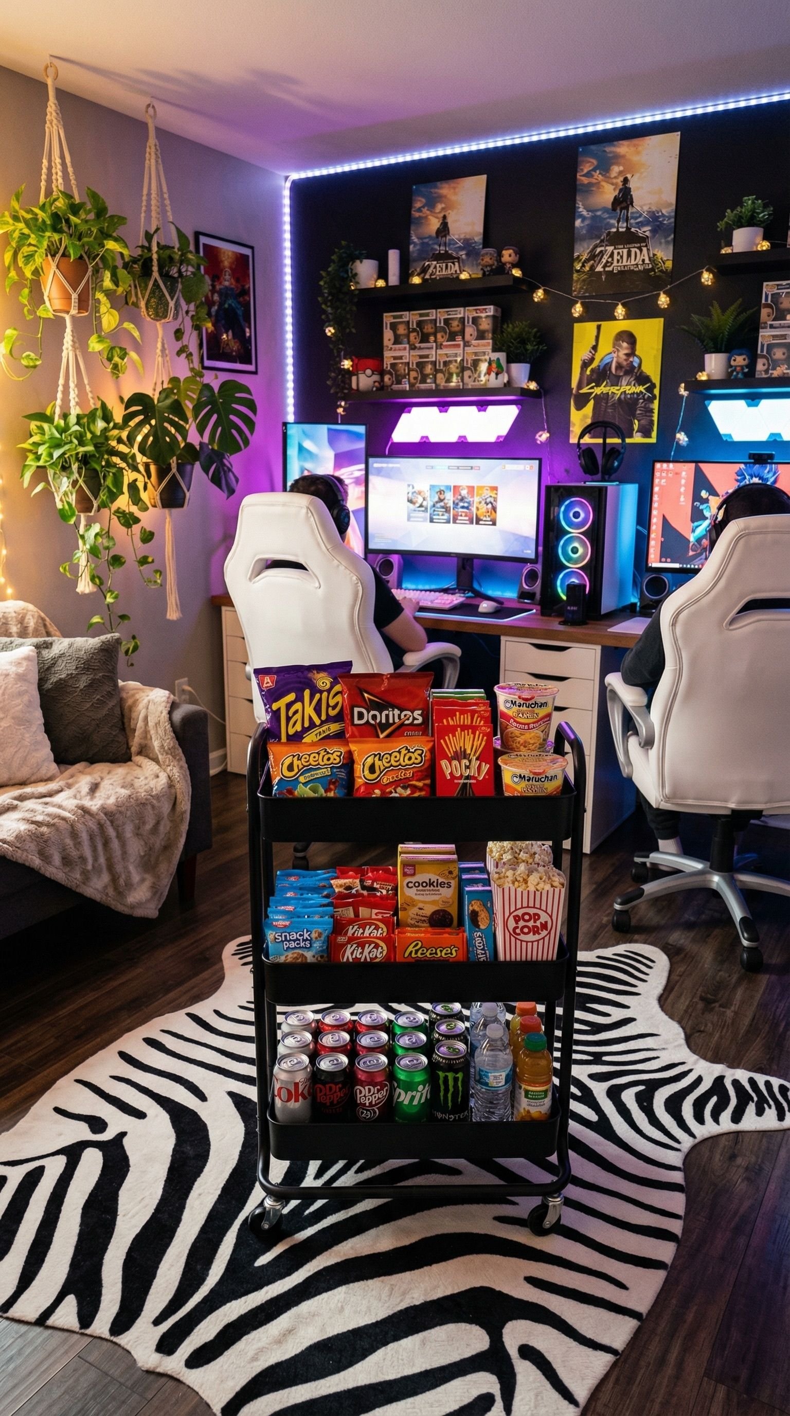 The Ultimate His & Hers Couples Gaming Room Setup Setup Image
