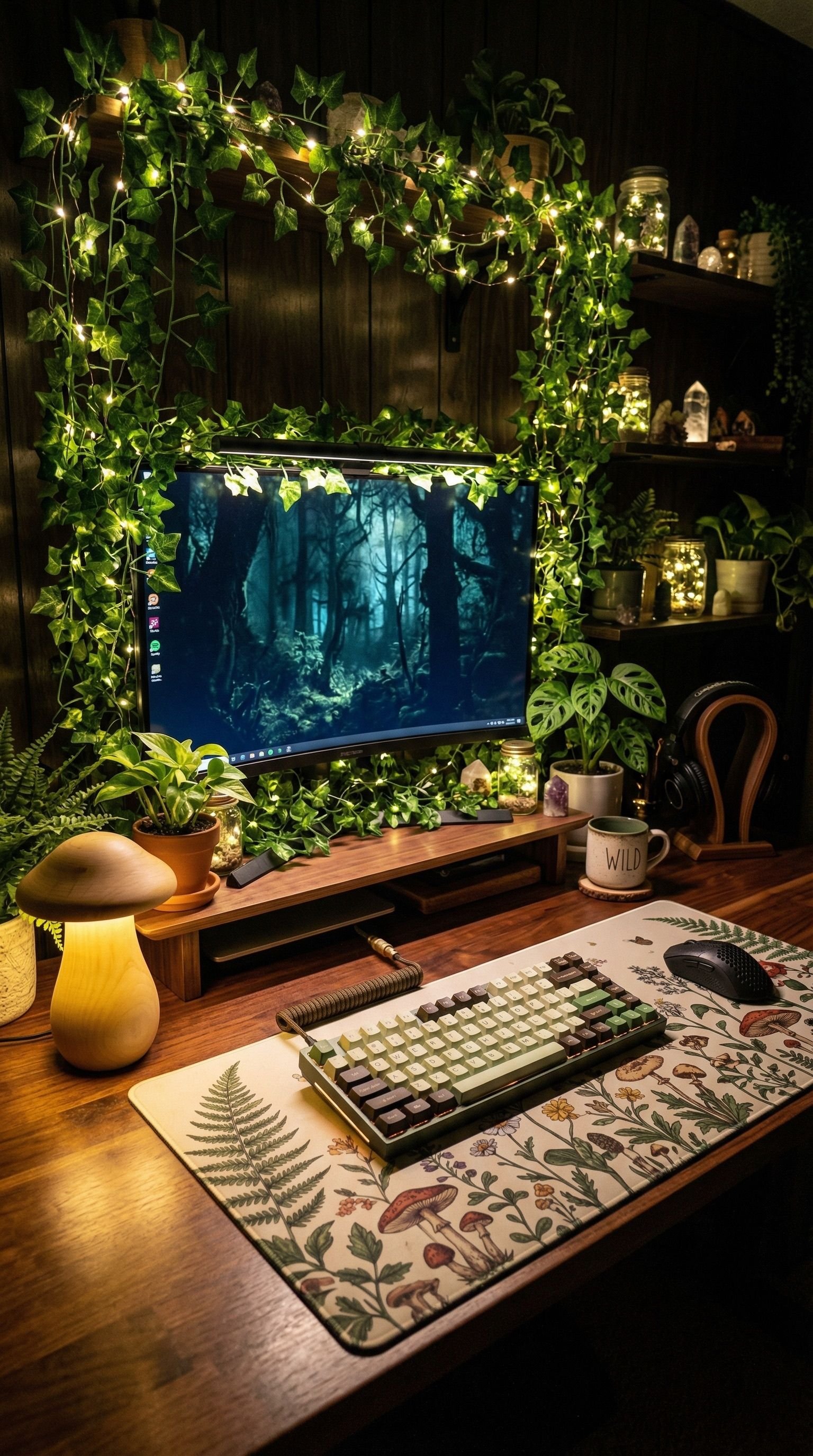 5 Botanical Desk Setup Essentials for a Cozy Fairycore Vibe Setup Image