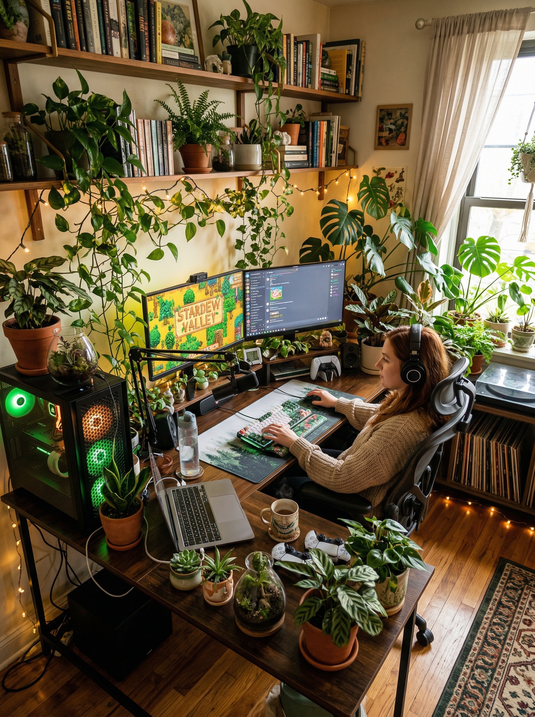 5 Lush Plant Lover Desk Accessories That Will Transform Your Gaming Setup Into a Jungle Oasis Setup Image