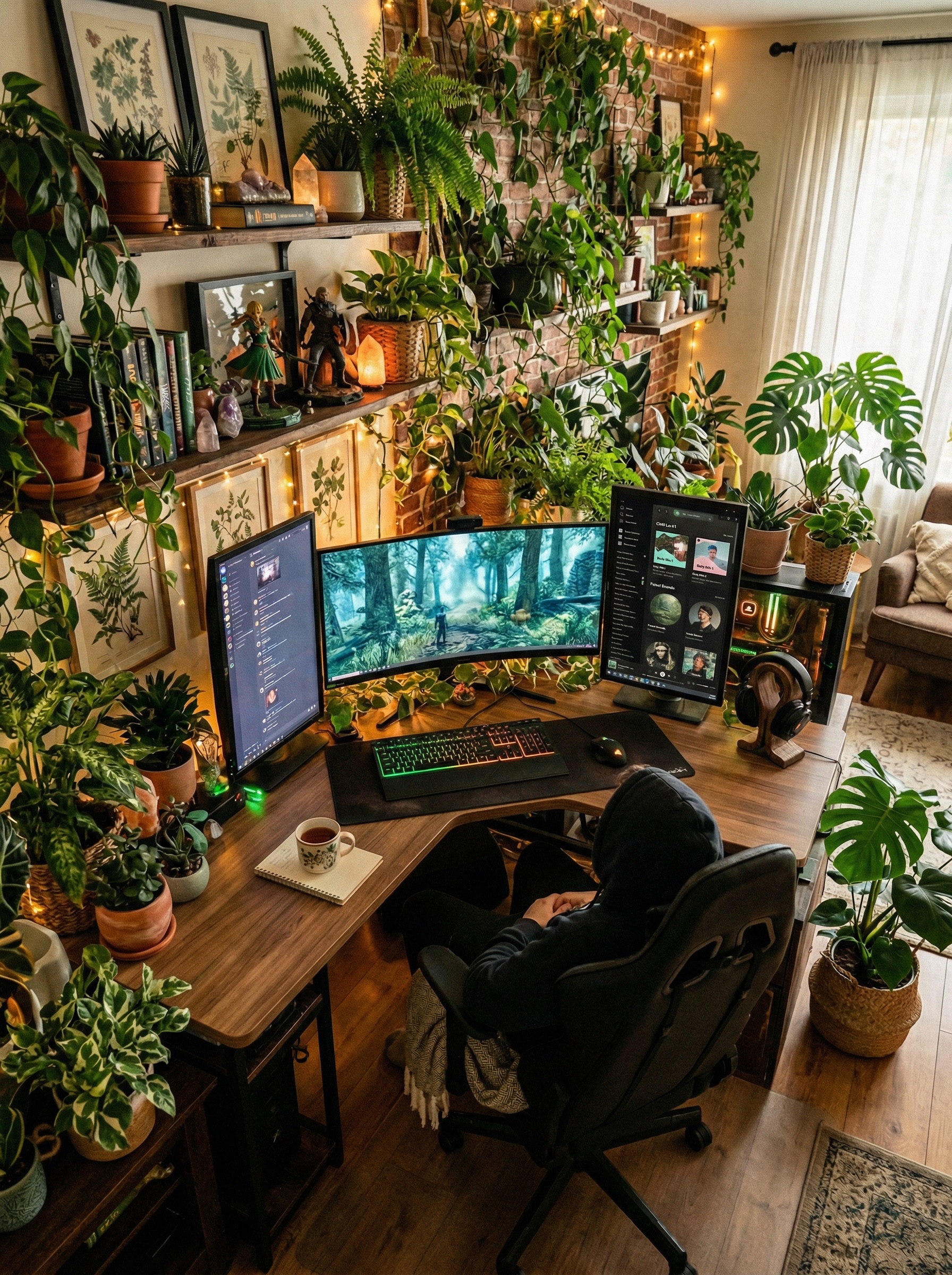 5 Lush Plant Lover Desk Accessories That Will Transform Your Gaming Setup Into a Jungle Oasis Setup Image