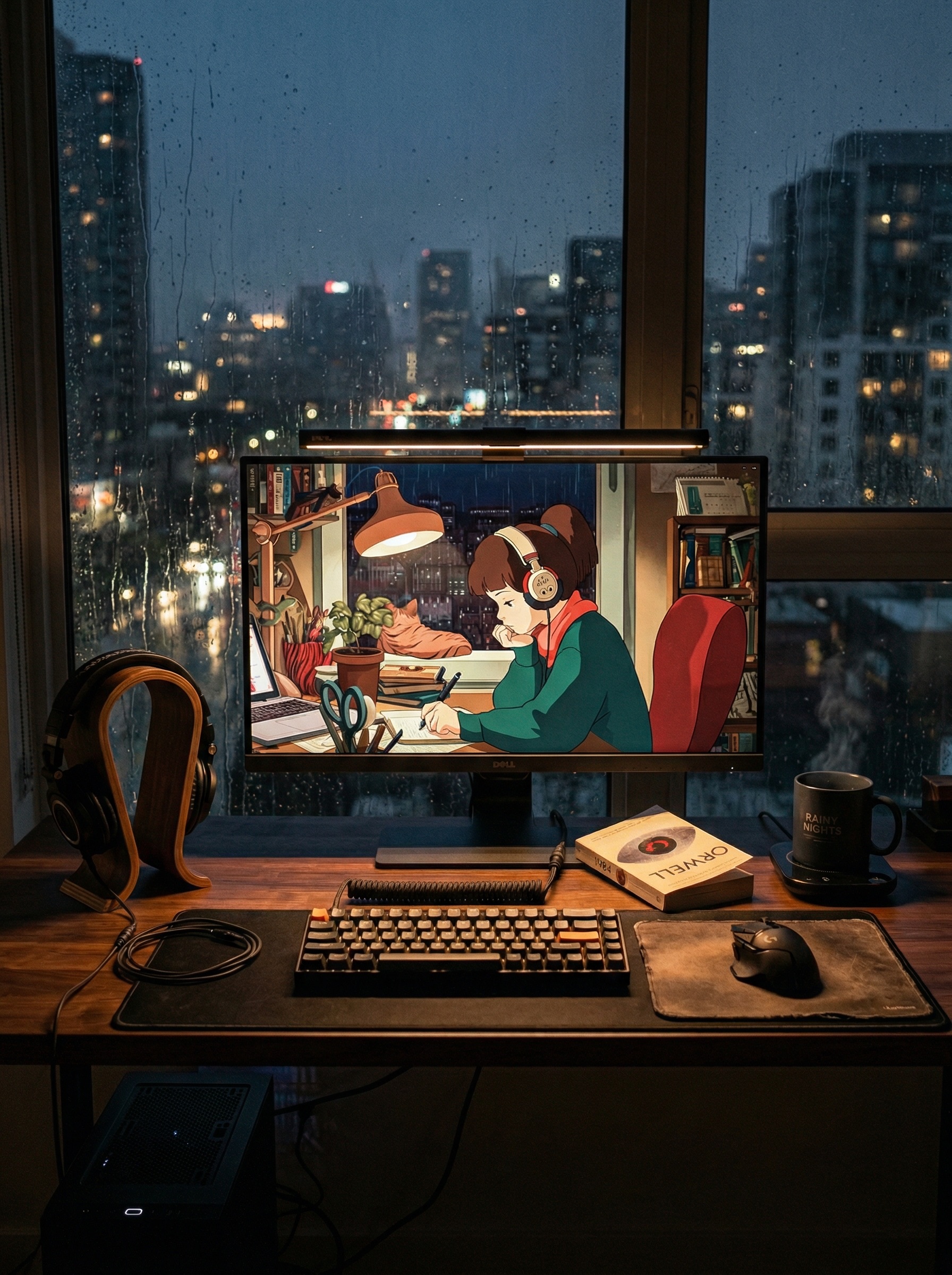 5 Rainy Day Lo-Fi Desk Accessories That Make Your Gaming Setup Feel Like a Late Night Study Session Setup Image