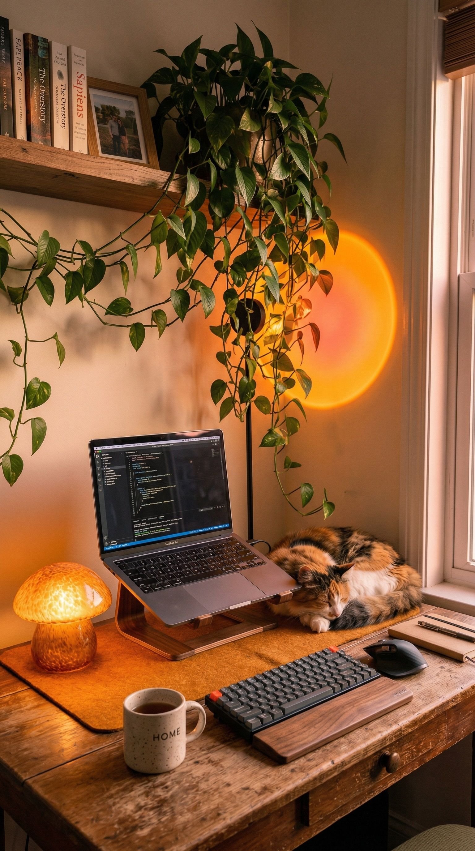 7 Cozy Orange Desk Setup Ideas for a Warm Productivity Boost Setup Image