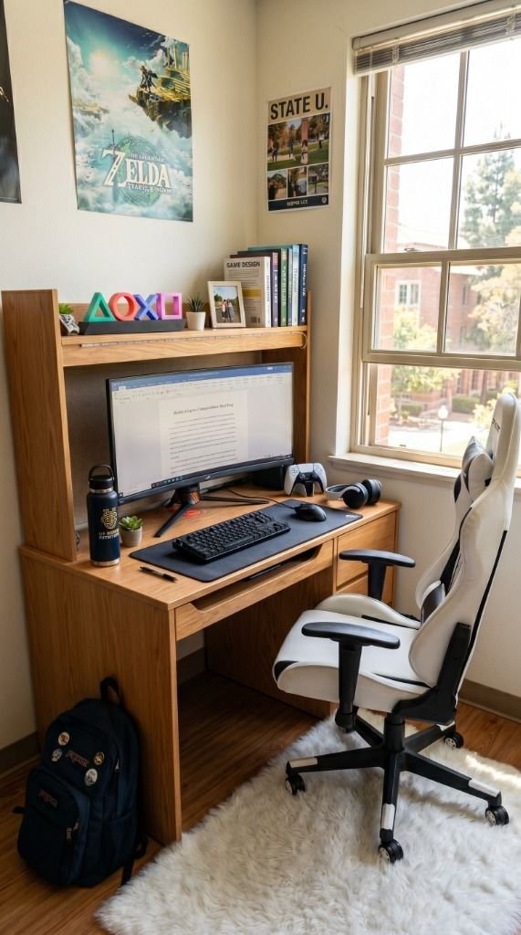 PS5 Console Gaming Dorm Setup (Cozy RGB Aesthetic) Setup Image
