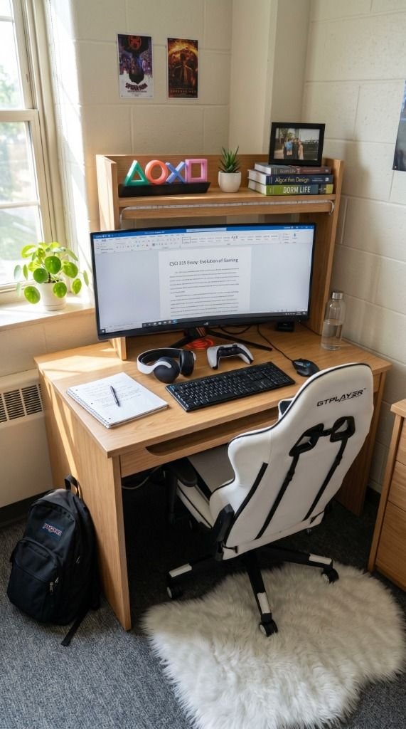 PS5 Console Gaming Dorm Setup (Cozy RGB Aesthetic) Setup Image