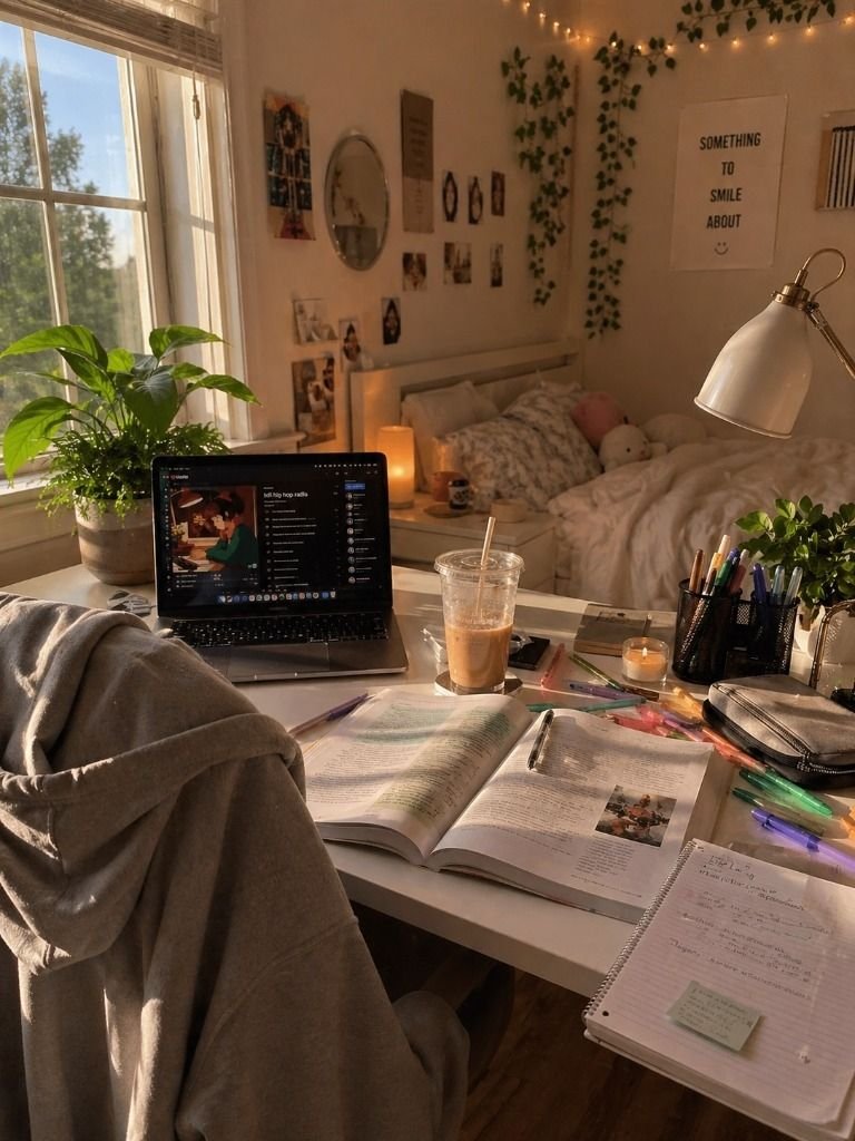 High School Girl Bedroom Study Setup Ideas for the Ultimate Cozy Vibe Setup Image