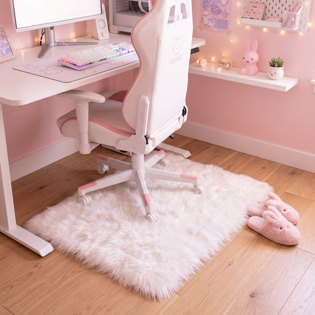 Kawaii Pastel Gaming Desk Setup Ideas for the Cutest Aesthetic Room Setup Image