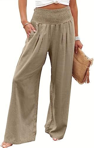 This Amazon Coquette Fit Looks Expensive For No Reason ? — ANRABESS Linen Wide Leg Palazzo Pants
