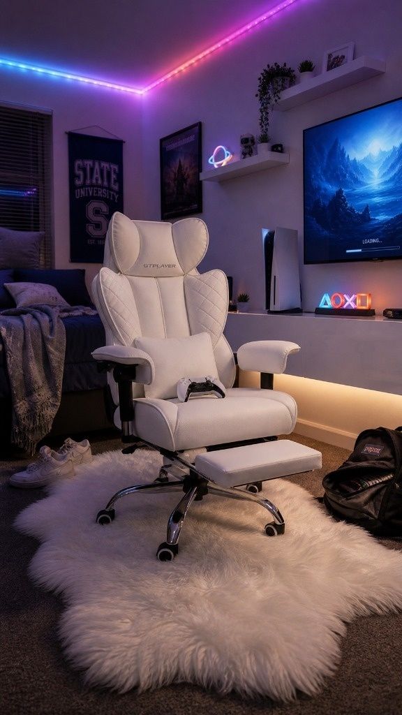 The Dorm Room Gaming Space That Makes Your RA Jealous Setup Image