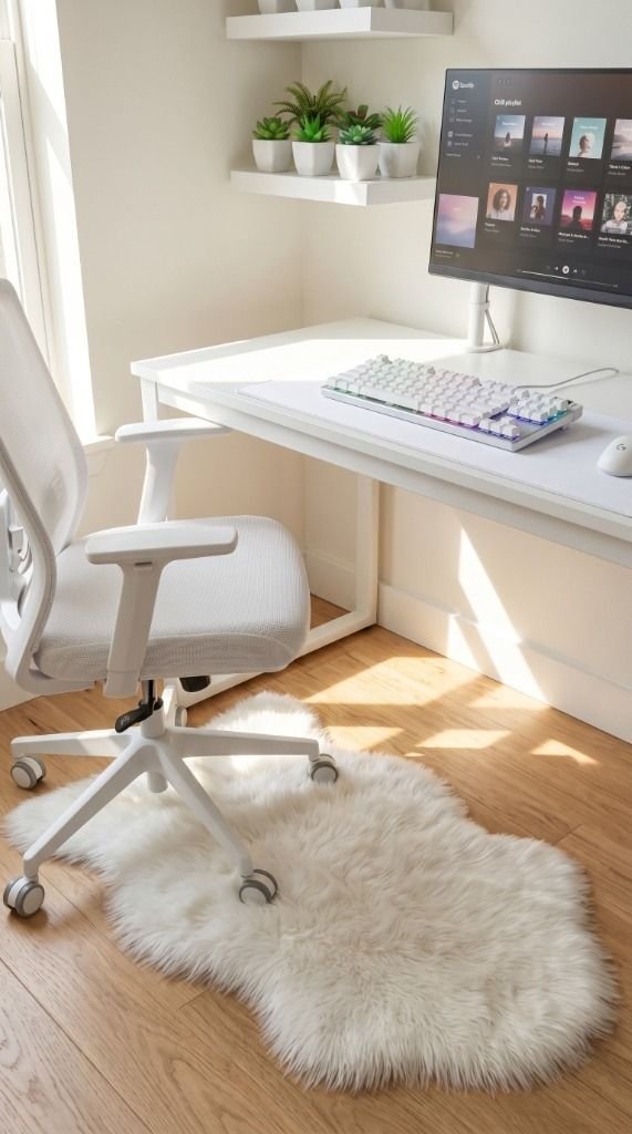 Super Cute & Cozy White Gaming Setup: How to Get the Kawaii Vibe Setup Image