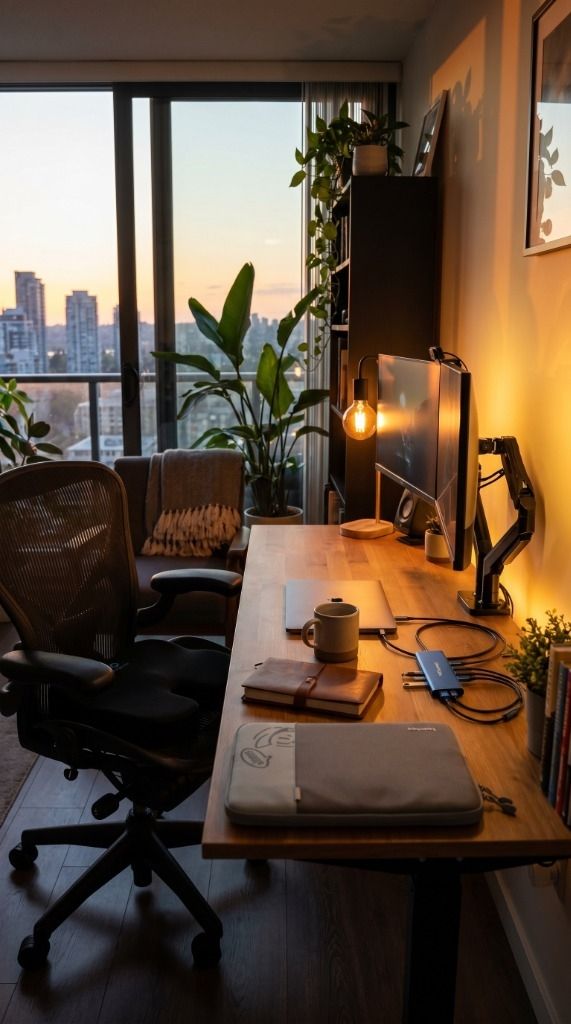 Cozy WFH Corner Aesthetic Setup Setup Image