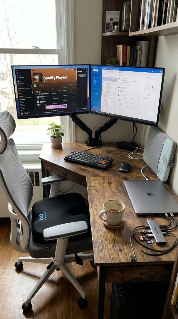 Cozy WFH Corner Aesthetic Setup Setup Image