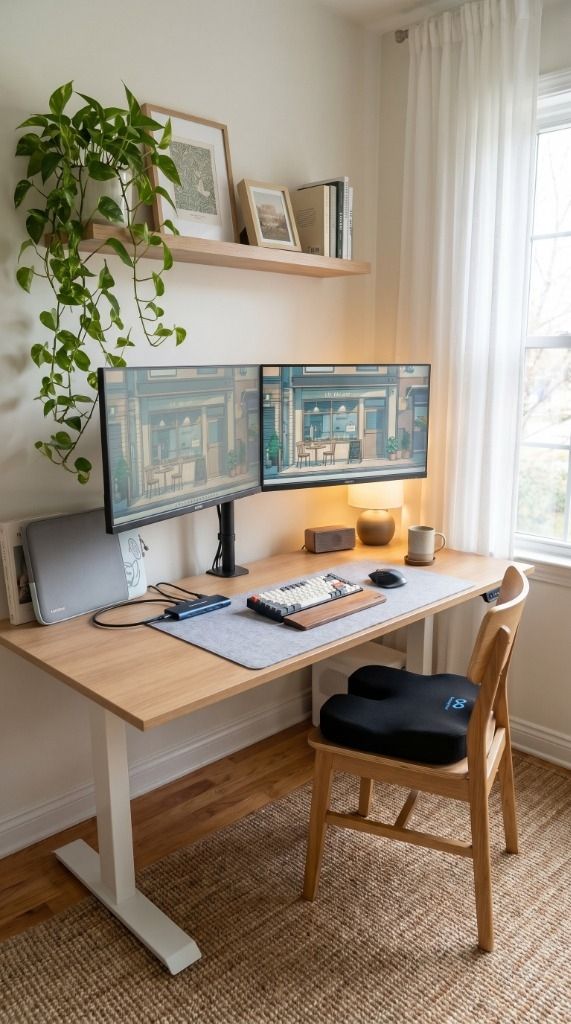 Cozy WFH Corner Aesthetic Setup Setup Image