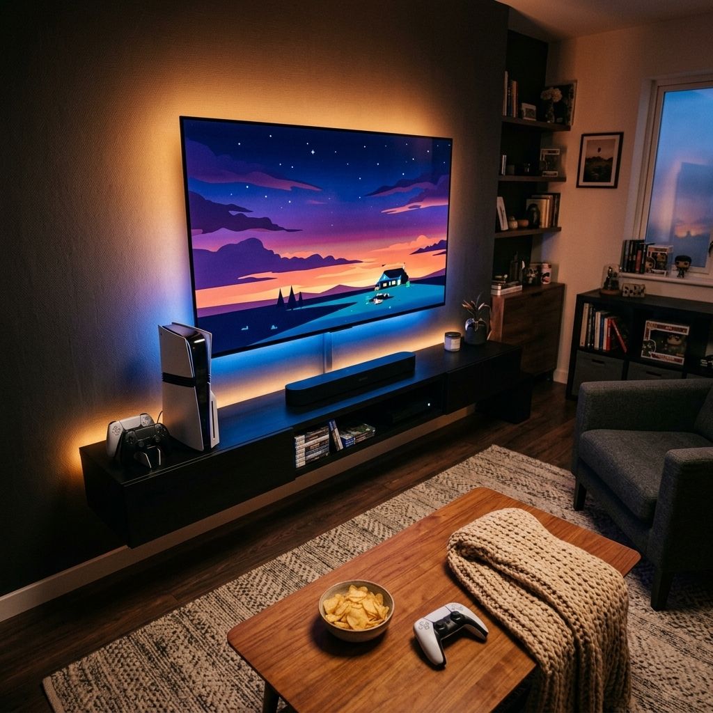 Ultimate PS5 Pro Console Gaming Lounge Setup Setup Image