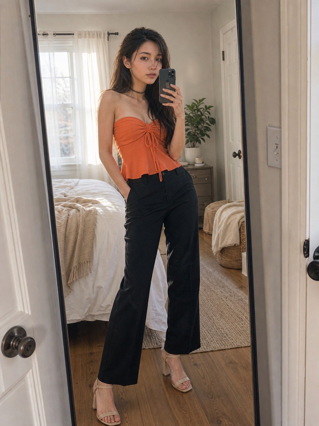 This Budget Tie-Front Fit Looks Planned ? — Outfit Detail