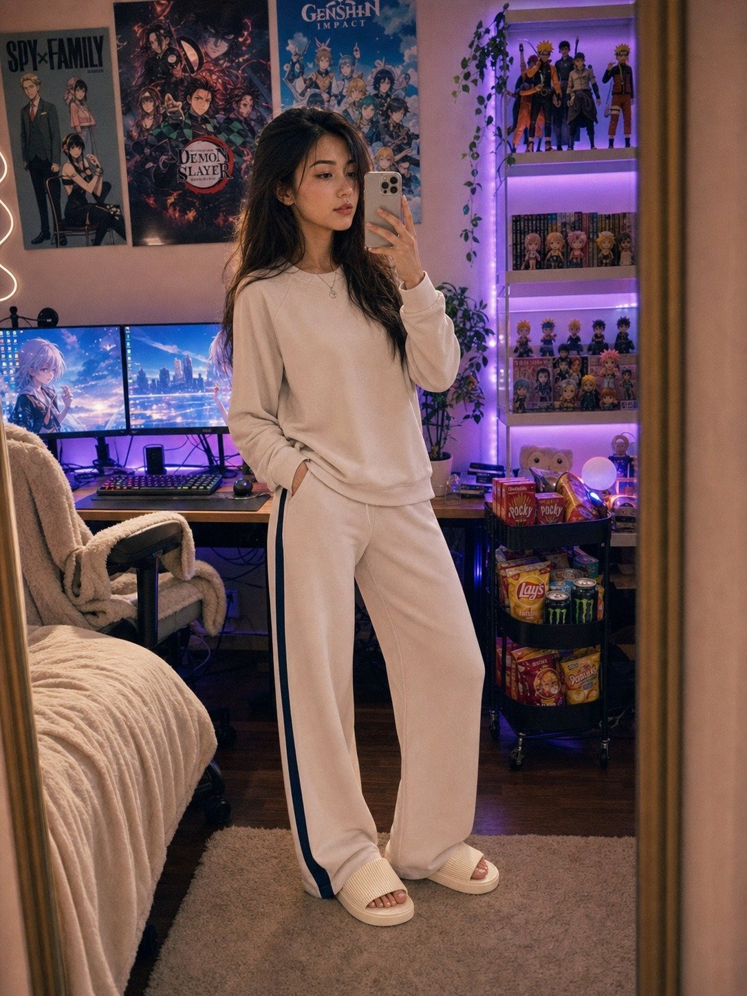 Budget Gamer Lounge Fit For Cozy Desk-Room Days ? — Outfit Detail