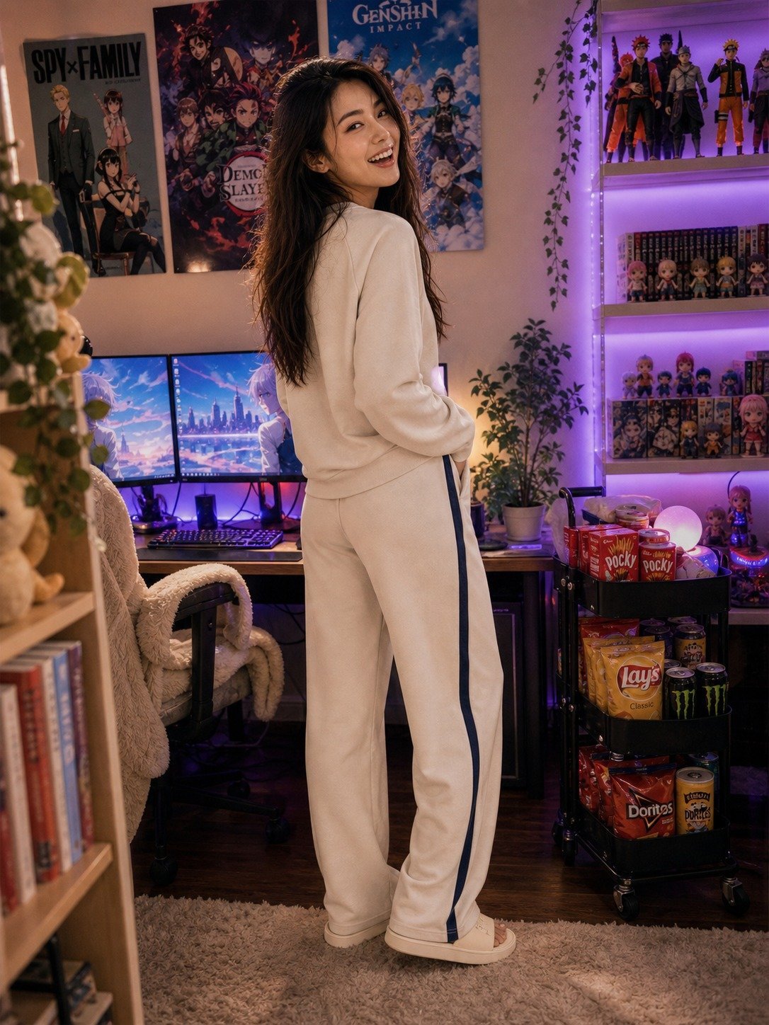 Budget Gamer Lounge Fit For Cozy Desk-Room Days ? — Outfit Detail