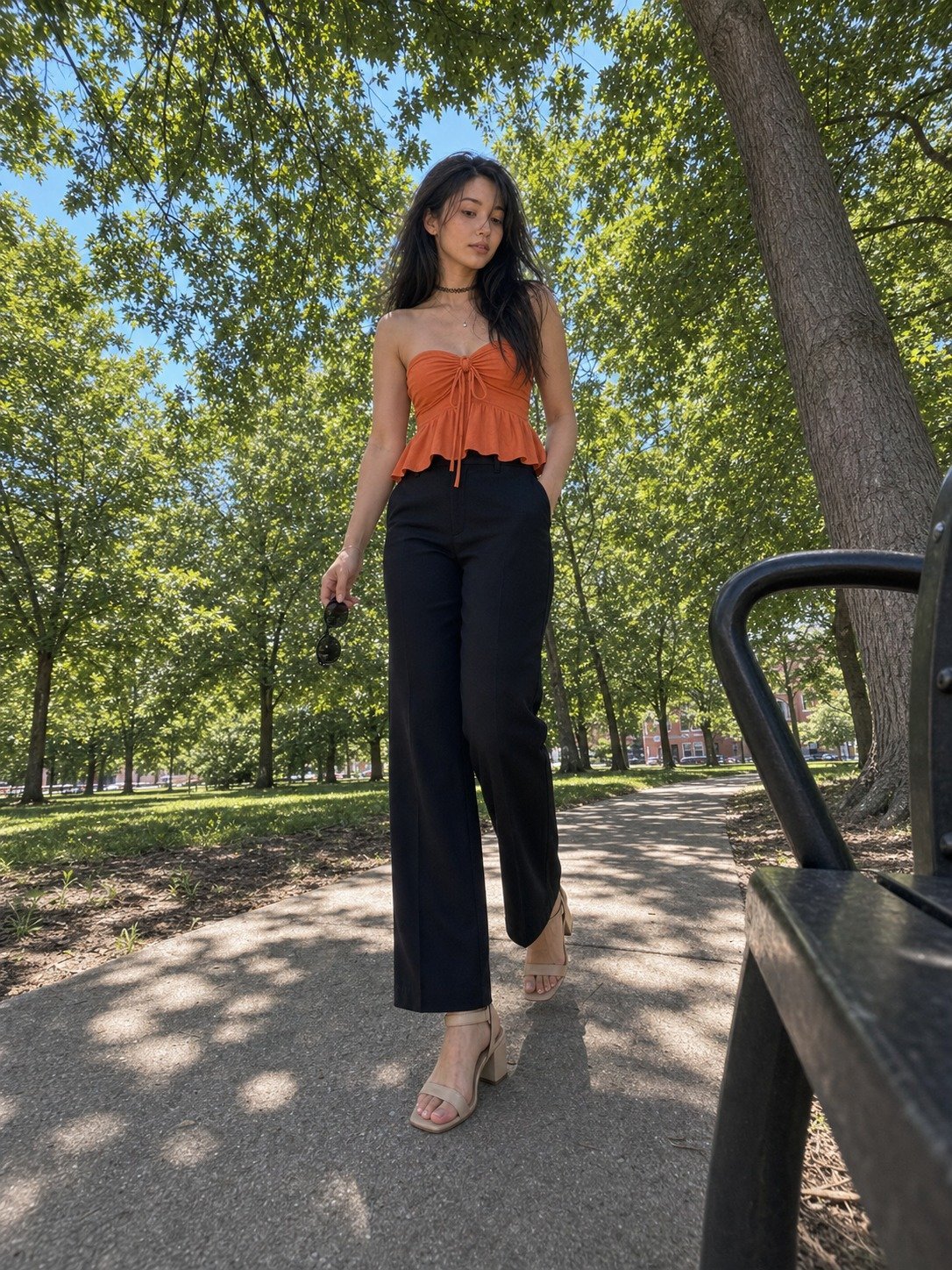 This Budget Tie-Front Fit Looks Planned ? — Outfit Detail