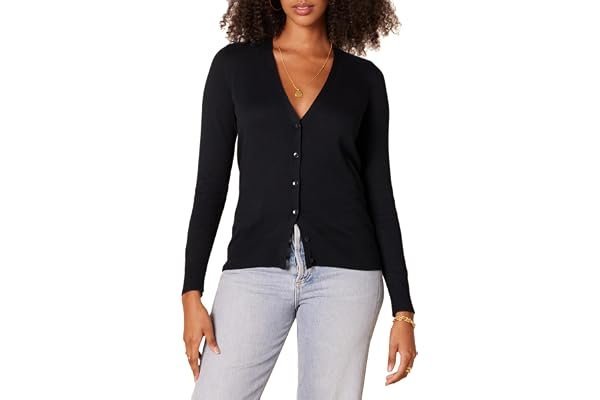 Late night fit diaries: cozy and edgy Amazon outfits — Amazon Essentials Women's Lightweight Cardigan Sweater
