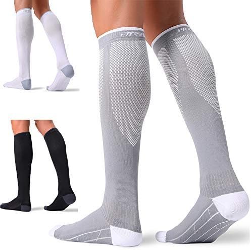 Midnight styling check: atmospheric street vibes — FITRELL 3 Pairs Compression Socks for Women and Men 20-30mmHg-Circulation Support Socks