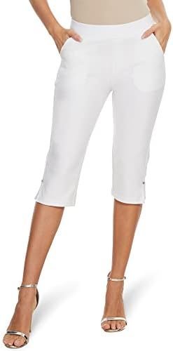 Okay, but this Amazon outfit formula goes so hard in the golden hour light  — Ginasy Capri Pants for Women Casual Summer Dressy Pull On Stretch High Waisted Crop Work Leggings with Pockets