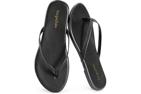 Late night fit diaries: cozy and edgy Amazon outfits — mazeskin Women's Memory Foam Comfortable Flat Thong Sandals Dressy Summer Beach Leather Slide Flip Flops