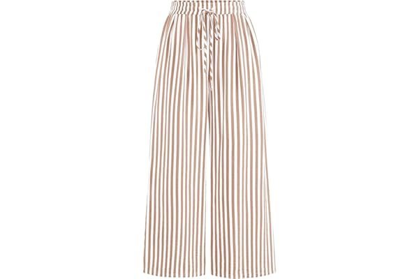 Late night fit diaries: cozy and edgy Amazon outfits — PRETTYGARDEN Womens Pants Elastic Waist Floral Lightweight Palazzo Pants for Women Casual Lounge Wide Leg Pants Woman