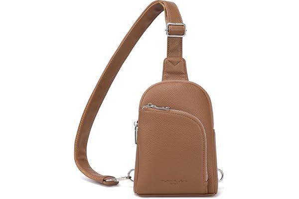 Midday fit check: casual streetwear for running errands — INICAT RFID Blocking Sling Bag, Anti Theft Crossbody Bag for Women Compact Travel Purses Leather