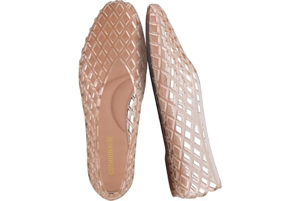 getting ready at 7am: cozy morning look from Amazon — CUSHIONAIRE Siesta Modern Lattice Ballet Flats for Women, Comfortable Slip On Pointed Toe Womens Jelly Shoes