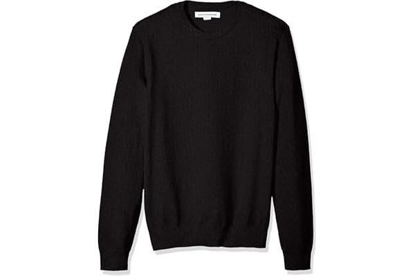 Waking up before the kids: Cozy morning outfit setup from Amazon — Amazon Essentials Men's Long-Sleeve Crewneck Sweater, 100% Cotton