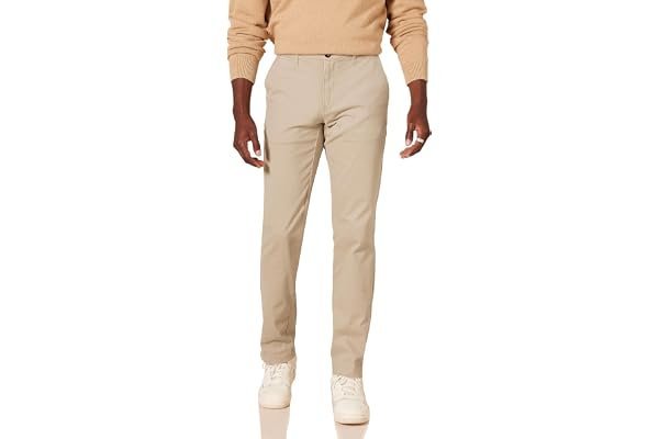 Elevator mirror check: Simple gamer dad daily uniform — Amazon Essentials Men's Casual Stretch Chino Pant