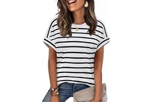 A comfortable morning outfit build that actually motivated me today — WIHOLL Womens Tops Short Sleeve Shirts Summer Outfits 2026 Spring Dressy Casual Clothes Clothing
