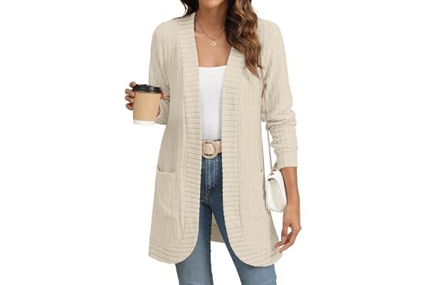 How to make Lightweight Jacket feel intentional, comfortable, and current — YSYOKOW Cardigan Sweaters for Women Long Sleeve Open Front with Pockets | Long Cardigans for Women Lightweight Soft Casual Dressy Loose Fit Cardigan Sweater with Pockets for Work and Office