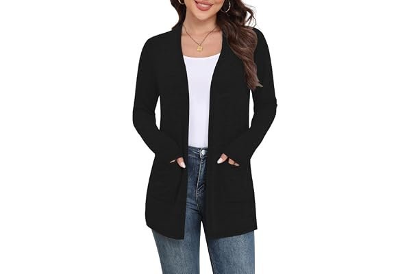 From morning coffee to evening shade: Lightweight Jacket style journal — Yincro Womens Lightweight Cardigan Long Sleeve Open Front Casual Sweater Cardigans with Pockets