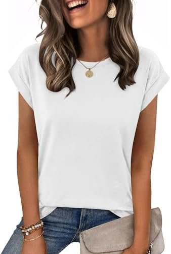 Chic, simple, and functional: Dress for a everyday day — Zeagoo Womens Tops Summer Casual Cap Sleeve Tshirts Shirts Business Dressy Spring Fashion Outfits Trendy Clothes