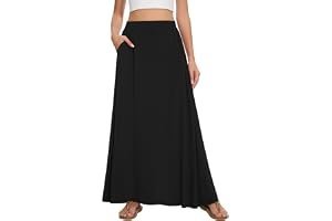 Building a low-maintenance on-the-go edit around Sweatshirt — Leafsay Womens Maxi A-line Long Skirt Casual 2026 Elastic High Waist Flowy Skirts with Pockets