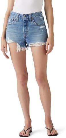 How Tank Top instantly elevated a five-minute neighborhood look — Levi's Women's 501 Original Shorts (Also Available in Plus)