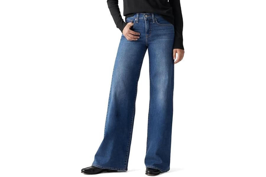When Waterproof Lightweight Hooded Rain Jacket makes the errand feel like a main character moment — Levi's Womens 318 Shaping Wide Leg