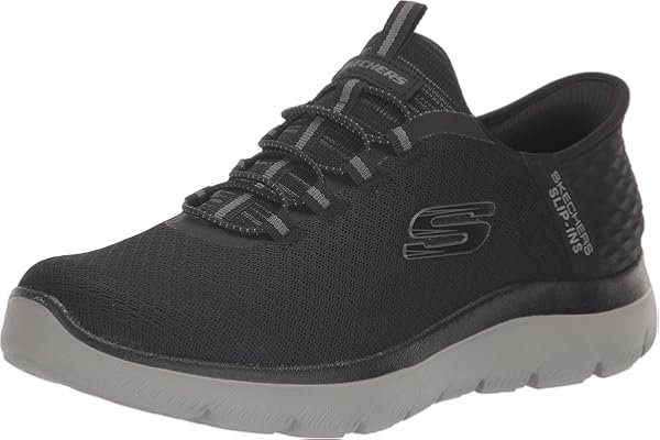 Commuting to the backyard playground: Solid comfort build — Skechers Men's Summits High Range Hands Free Slip-in Sneaker