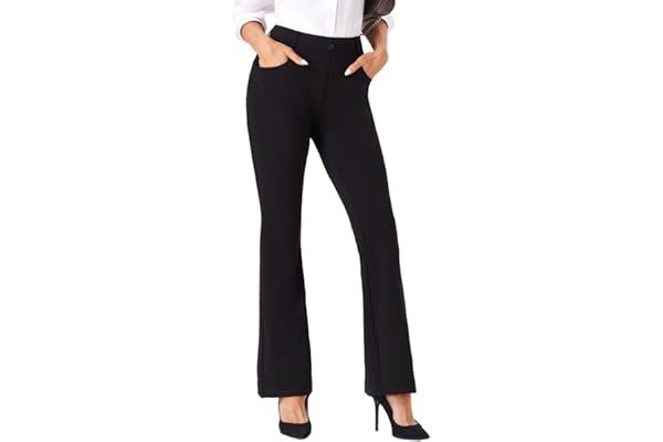 The on-the-go styling trick: letting Shorts set the visual tone — viehunt Womens Straight Leg Stretchy Dress Work Pants Business Office Casual Slacks with Pockets