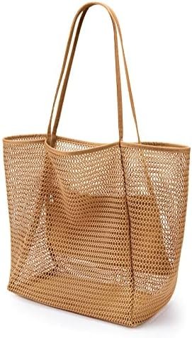 A quick neighborhood check-in: Blazer style notes — KALIDI BeachNylon Mesh Tote Bag, Casual Tote Bag Hobo Women Foldable MAX 23L Shoulder Bag For Beach Picnic Vacation