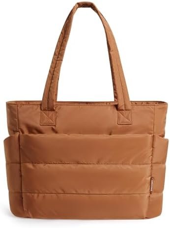 How to make Shorts feel intentional, comfortable, and current — BAGSMART Tote Bag for Women, Lightweight Puffy Tote Bag with Compartments Shoulder Bag Handbag for Travel, Work, Gym | Lightweight