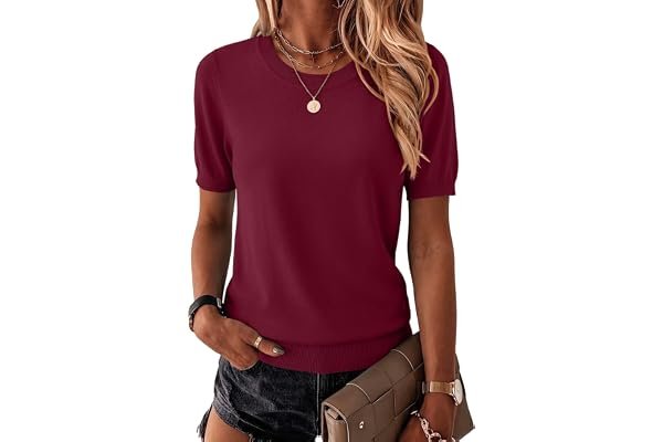 Why Lightweight Shorts is the ultimate foundation for a style multiverse — Zeagoo Womens Summer Short Sleeve Tops Crew Neck Lightweight Pullover Sweaters Loose Dressy Casual Blouse Basic Clothes