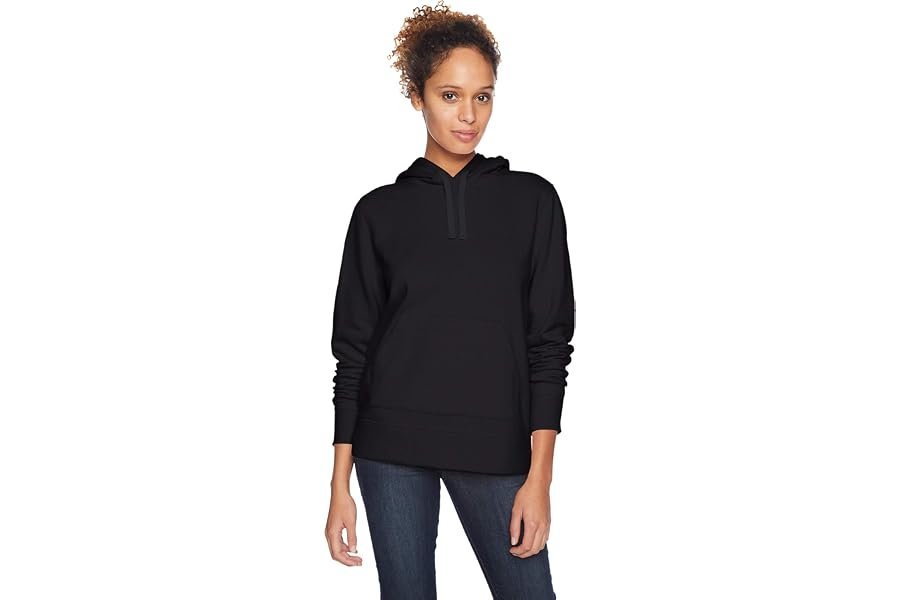 The curated everyday edit: featuring Hoodie and Shorts — Amazon Essentials Women's Regular-Fit Brushed Back Fleece Pullover Hoodie (Available in Plus Size)