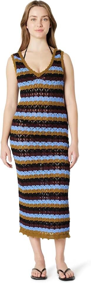 How Dress instantly elevated a five-minute everyday look — Amazon Essentials Women's Regular-Fit Crochet Cover-Up Dress