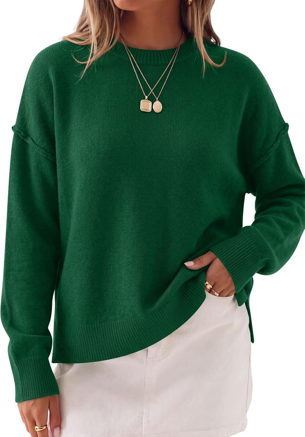 How Top turned a simple at-home walk into a wardrobe win — Caracilia Sweaters for Women Long Sleeve Pullover Tops