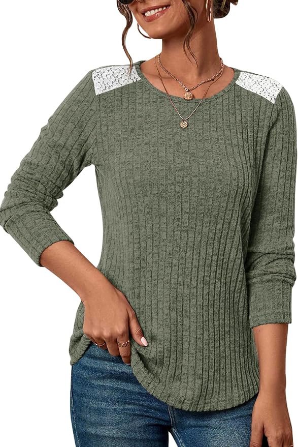 I wore Lightweight Dress; the day developed a personality — Cocomarts Womens Long Sleeve Crewneck Shirts Loose Fit Dressy Casual Tunic Tops Sweater 2026 Fall Winter Lightweight Clothes