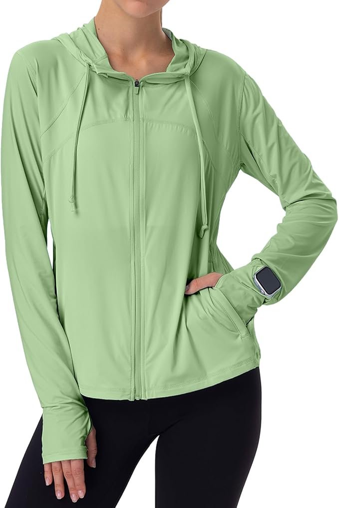Seams like Jacket won today — Maison Misfits 15 Womens Sun Protection Jacket Full Zip Upf 50+ with Pockets Thumb Hole